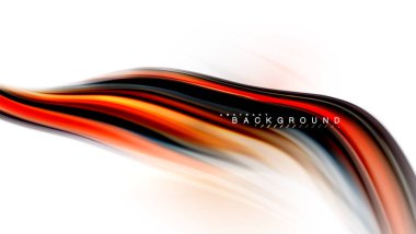 Sıvı sıvı karıştırma renkler konsepti üzerine açık gri renkli, dalga ve girdap eğrisi akışı satır, trendy soyut düzeni şablonu iş sunumu, app duvar kağıdı başlık sayfası, poster veya duvar kağıdı için