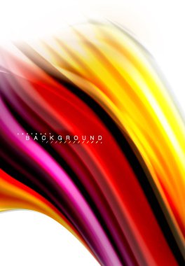 Sıvı sıvı karıştırma renkler konsepti üzerine açık gri renkli, dalga ve girdap eğrisi akışı satır, trendy soyut düzeni şablonu iş sunumu, app duvar kağıdı başlık sayfası, poster veya duvar kağıdı için