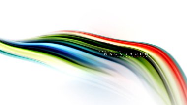 Sıvı sıvı karıştırma renkler konsepti üzerine açık gri renkli, dalga ve girdap eğrisi akışı satır, trendy soyut düzeni şablonu iş sunumu, app duvar kağıdı başlık sayfası, poster veya duvar kağıdı için