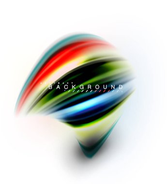 Sıvı sıvı karıştırma renkler konsepti üzerine açık gri renkli, dalga ve girdap eğrisi akışı satır, trendy soyut düzeni şablonu iş sunumu, app duvar kağıdı başlık sayfası, poster veya duvar kağıdı için