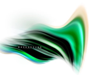 Sıvı sıvı karıştırma renkler konsepti üzerine açık gri renkli, dalga ve girdap eğrisi akışı satır, trendy soyut düzeni şablonu iş sunumu, app duvar kağıdı başlık sayfası, poster veya duvar kağıdı için