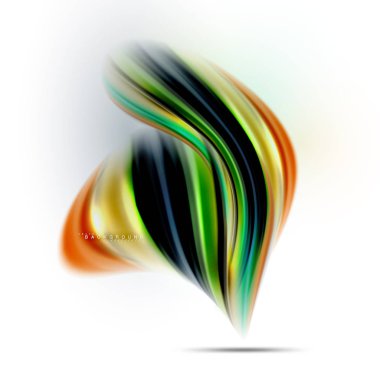 Sıvı sıvı karıştırma renkler konsepti üzerine açık gri renkli, dalga ve girdap eğrisi akışı satır, trendy soyut düzeni şablonu iş sunumu, app duvar kağıdı başlık sayfası, poster veya duvar kağıdı için