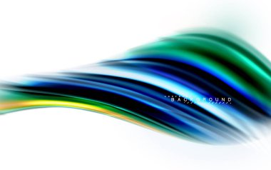 Sıvı sıvı karıştırma renkler konsepti üzerine açık gri renkli, dalga ve girdap eğrisi akışı satır, trendy soyut düzeni şablonu iş sunumu, app duvar kağıdı başlık sayfası, poster veya duvar kağıdı için