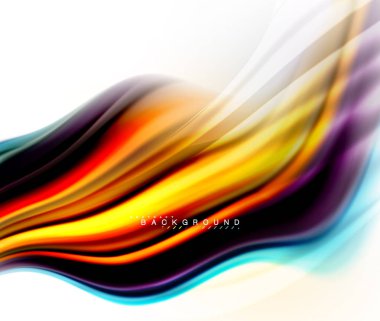 Sıvı sıvı karıştırma renkler konsepti üzerine açık gri renkli, dalga ve girdap eğrisi akışı satır, trendy soyut düzeni şablonu iş sunumu, app duvar kağıdı başlık sayfası, poster veya duvar kağıdı için