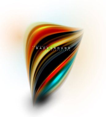 Sıvı sıvı karıştırma renkler konsepti üzerine açık gri renkli, dalga ve girdap eğrisi akışı satır, trendy soyut düzeni şablonu iş sunumu, app duvar kağıdı başlık sayfası, poster veya duvar kağıdı için