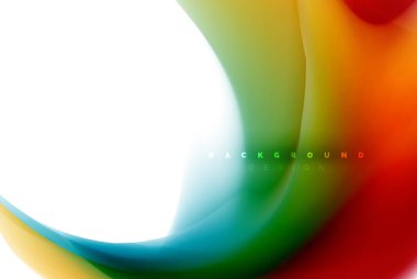 Holografik akışkan akışı, renkli sıvı karıştırma renkler hareket kavramı renkler