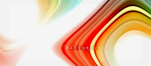 Colores fluidos del arco iris fondo abstracto diseño líquido retorcido, mármol colorido o fondo de textura ondulada de plástico, plantilla multicolor para presentación de negocios o tecnología o cubierta de folleto web — Archivo Imágenes Vectoriales
