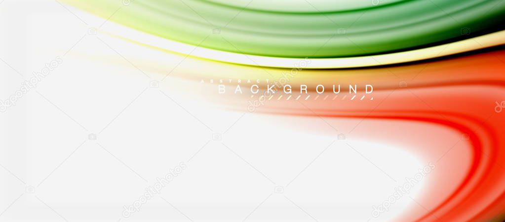 Rainbow fluid colors abstract background twisted liquid design, colorful marble or plastic wavy texture backdrop, multicolored template for business or technology presentation or web brochure cover