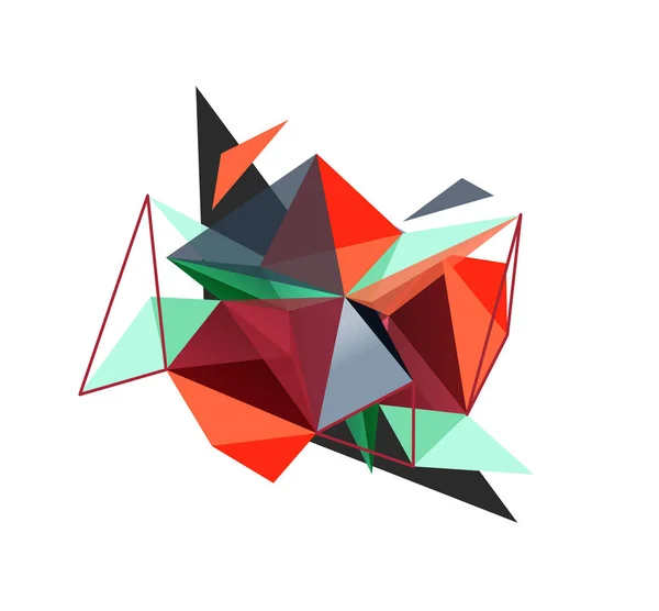 Fond abstrait triangle vectoriel, concept low poly — Image vectorielle