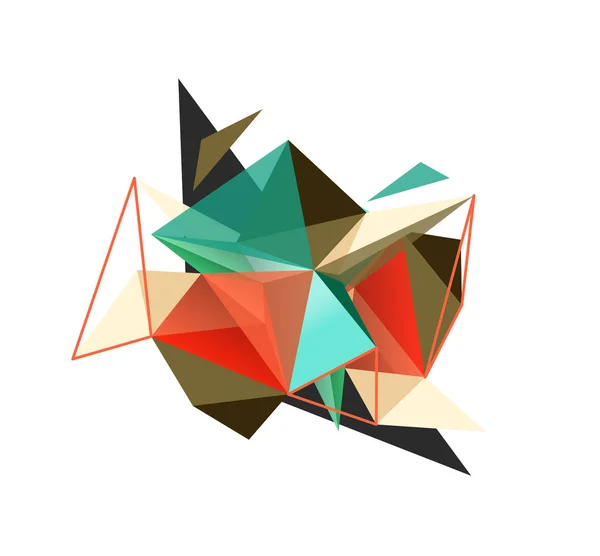 Fond abstrait triangle vectoriel, concept low poly — Image vectorielle