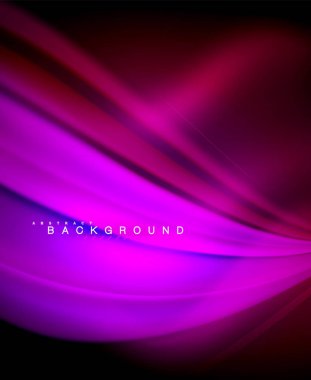 Neon holografik sıvı renkli dalga web, duvar kağıdı, desen, doku ve arka plan için