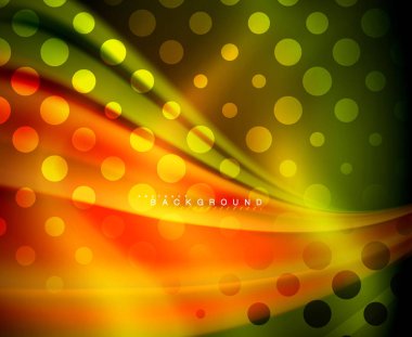 Neon holografik sıvı renkli dalga web, duvar kağıdı, desen, doku ve arka plan için