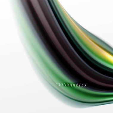 Sıvı sıvı karıştırma renkler konsepti üzerine açık gri renkli, eğri akışı, trendy soyut düzeni şablonu iş veya teknoloji sunu veya web broşür kapak için duvar kağıdı