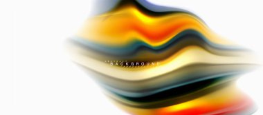 Sıvı sıvı karıştırma renkler konsepti üzerine açık gri renkli, eğri akışı, trendy soyut düzeni şablonu iş veya teknoloji sunu veya web broşür kapak için duvar kağıdı