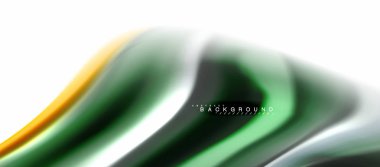 Sıvı sıvı karıştırma renkler konsepti üzerine açık gri renkli, eğri akışı, trendy soyut düzeni şablonu iş veya teknoloji sunu veya web broşür kapak için duvar kağıdı