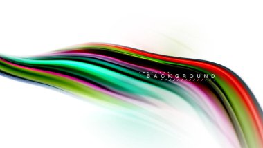 Sıvı sıvı karıştırma renkler konsepti üzerine açık gri renkli, dalga ve girdap eğrisi akışı satır, trendy soyut düzeni şablonu iş sunumu, app duvar kağıdı başlık sayfası, poster veya duvar kağıdı için