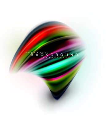 Sıvı sıvı karıştırma renkler konsepti üzerine açık gri renkli, dalga ve girdap eğrisi akışı satır, trendy soyut düzeni şablonu iş sunumu, app duvar kağıdı başlık sayfası, poster veya duvar kağıdı için