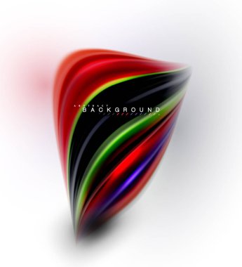 Sıvı sıvı karıştırma renkler konsepti üzerine açık gri renkli, dalga ve girdap eğrisi akışı satır, trendy soyut düzeni şablonu iş sunumu, app duvar kağıdı başlık sayfası, poster veya duvar kağıdı için