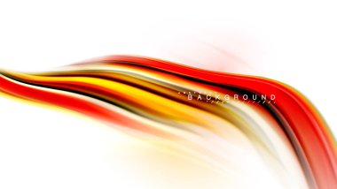 Sıvı sıvı karıştırma renkler konsepti üzerine açık gri renkli, dalga ve girdap eğrisi akışı satır, trendy soyut düzeni şablonu iş sunumu, app duvar kağıdı başlık sayfası, poster veya duvar kağıdı için