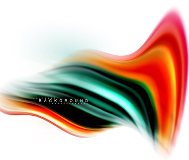 Sıvı sıvı karıştırma renkler konsepti üzerine açık gri renkli, dalga ve girdap eğrisi akışı satır, trendy soyut düzeni şablonu iş sunumu, app duvar kağıdı başlık sayfası, poster veya duvar kağıdı için