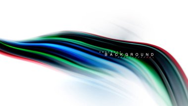 Sıvı sıvı karıştırma renkler konsepti üzerine açık gri renkli, dalga ve girdap eğrisi akışı satır, trendy soyut düzeni şablonu iş sunumu, app duvar kağıdı başlık sayfası, poster veya duvar kağıdı için