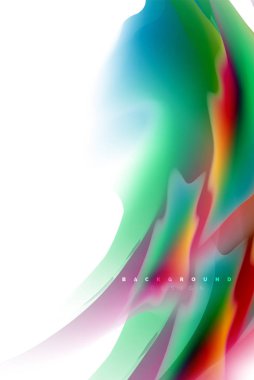 Holografik akışkan akışı, renkli sıvı karıştırma renkler hareket kavramı renkler