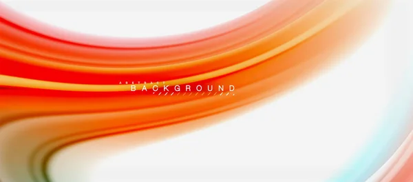 Rainbow flytande färger abstrakt bakgrund twisted flytande design, färgglada marmor eller plast vågig textur bakgrund, mångfärgade mall för företag eller teknik presentation eller web broschyr cover — Stock vektor