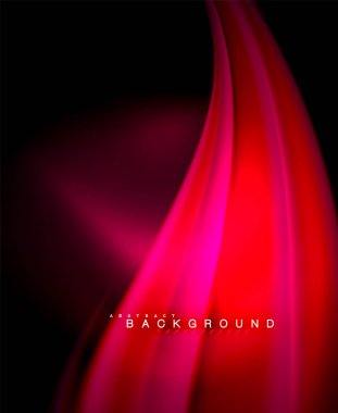 Neon holografik sıvı renkli dalga web, duvar kağıdı, desen, doku ve arka plan için