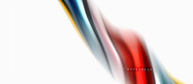 Sıvı sıvı karıştırma renkler konsepti üzerine açık gri renkli, eğri akışı, trendy soyut düzeni şablonu iş veya teknoloji sunu veya web broşür kapak için duvar kağıdı