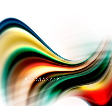 Sıvı sıvı karıştırma renkler konsepti üzerine açık gri renkli, dalga ve girdap eğrisi akışı satır, trendy soyut düzeni şablonu iş sunumu, app duvar kağıdı başlık sayfası, poster veya duvar kağıdı için