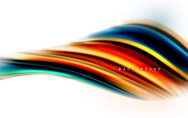 Sıvı sıvı karıştırma renkler konsepti üzerine açık gri renkli, dalga ve girdap eğrisi akışı satır, trendy soyut düzeni şablonu iş sunumu, app duvar kağıdı başlık sayfası, poster veya duvar kağıdı için