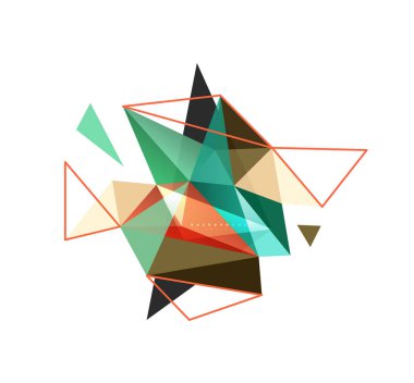 Vektör üçgen arka plan, düşük poli kavramı