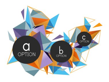 Vektör üçgen arka plan, düşük poli kavramı