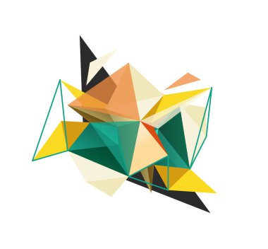 Vektör üçgen arka plan, düşük poli kavramı