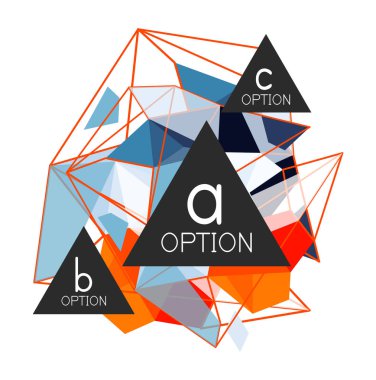 Geometrik üçgen infographics