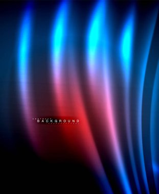 Neon parlayan techno hatları, yüksek teknoloji fütüristik arka plan şablonu kare şekilleri ile