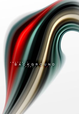 Sıvı sıvı karıştırma renkler konsepti üzerine açık gri renkli, eğri akışı, trendy soyut düzeni şablonu iş veya teknoloji sunu veya web broşür kapak için duvar kağıdı