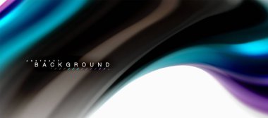 Sıvı sıvı karıştırma renkler konsepti üzerine açık gri renkli, eğri akışı, trendy soyut düzeni şablonu iş veya teknoloji sunu veya web broşür kapak için duvar kağıdı