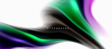 Sıvı sıvı karıştırma renkler konsepti üzerine açık gri renkli, eğri akışı, trendy soyut düzeni şablonu iş veya teknoloji sunu veya web broşür kapak için duvar kağıdı