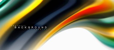 Sıvı sıvı karıştırma renkler konsepti üzerine açık gri renkli, eğri akışı, trendy soyut düzeni şablonu iş veya teknoloji sunu veya web broşür kapak için duvar kağıdı