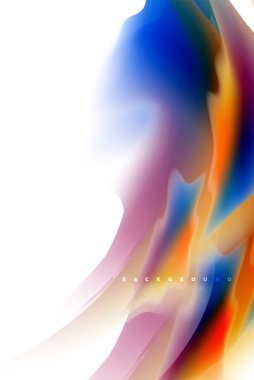 Holografik akışkan akışı, renkli sıvı karıştırma renkler hareket kavramı renkler