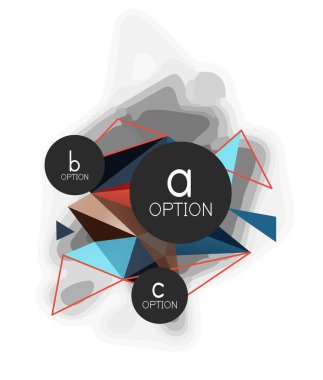 Vektör üçgen arka plan, düşük poli kavramı