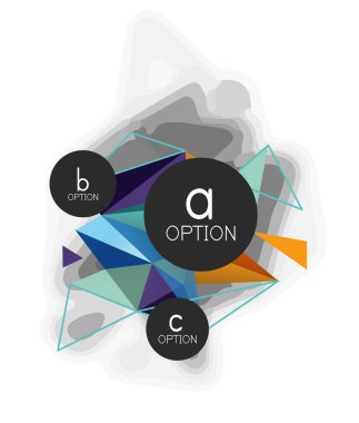 Vektör üçgen arka plan, düşük poli kavramı