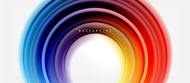 Gökkuşağı sıvı renkli arka plan - girdap ve daireler, bükülmüş sıvı renkler, renkli mermer veya plastik dalgalı doku zemin, çok renkli şablonu için iş veya teknoloji