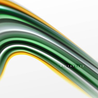 Sıvı sıvı karıştırma renkler konsepti üzerine açık gri renkli, eğri akışı, trendy soyut düzeni şablonu iş veya teknoloji sunu veya web broşür kapak için duvar kağıdı