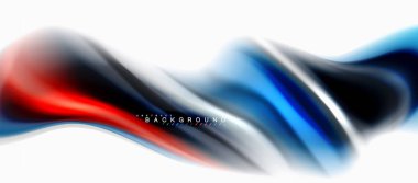 Sıvı sıvı karıştırma renkler konsepti üzerine açık gri renkli, eğri akışı, trendy soyut düzeni şablonu iş veya teknoloji sunu veya web broşür kapak için duvar kağıdı