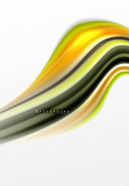 Sıvı sıvı karıştırma renkler konsepti üzerine açık gri renkli, eğri akışı, trendy soyut düzeni şablonu iş veya teknoloji sunu veya web broşür kapak için duvar kağıdı