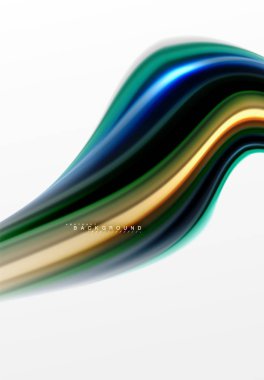 Sıvı sıvı karıştırma renkler konsepti üzerine açık gri renkli, eğri akışı, trendy soyut düzeni şablonu iş veya teknoloji sunu veya web broşür kapak için duvar kağıdı