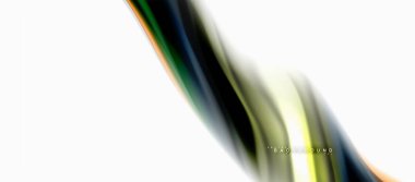 Sıvı sıvı karıştırma renkler konsepti üzerine açık gri renkli, eğri akışı, trendy soyut düzeni şablonu iş veya teknoloji sunu veya web broşür kapak için duvar kağıdı