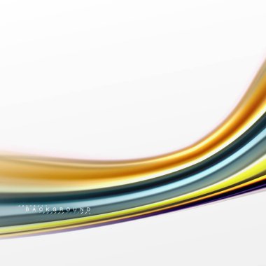 Sıvı sıvı karıştırma renkler konsepti üzerine açık gri renkli, eğri akışı, trendy soyut düzeni şablonu iş veya teknoloji sunu veya web broşür kapak için duvar kağıdı